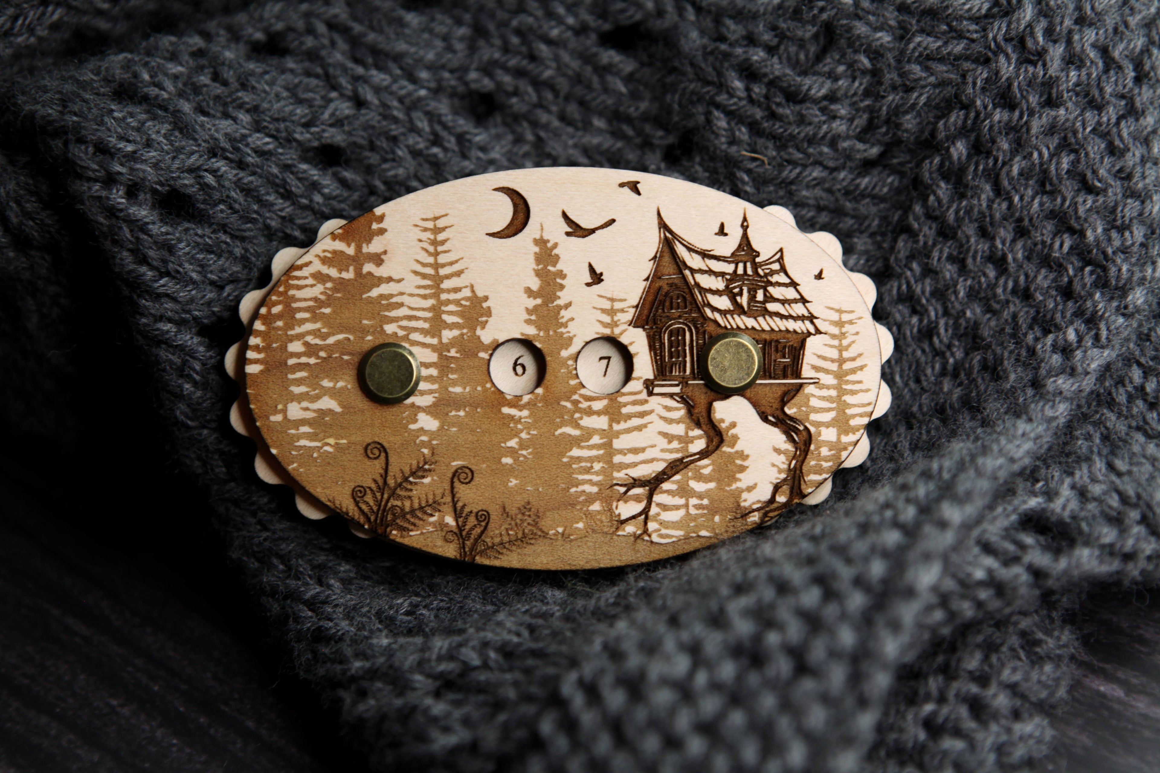 Baba Yaga Forest House Row Counter