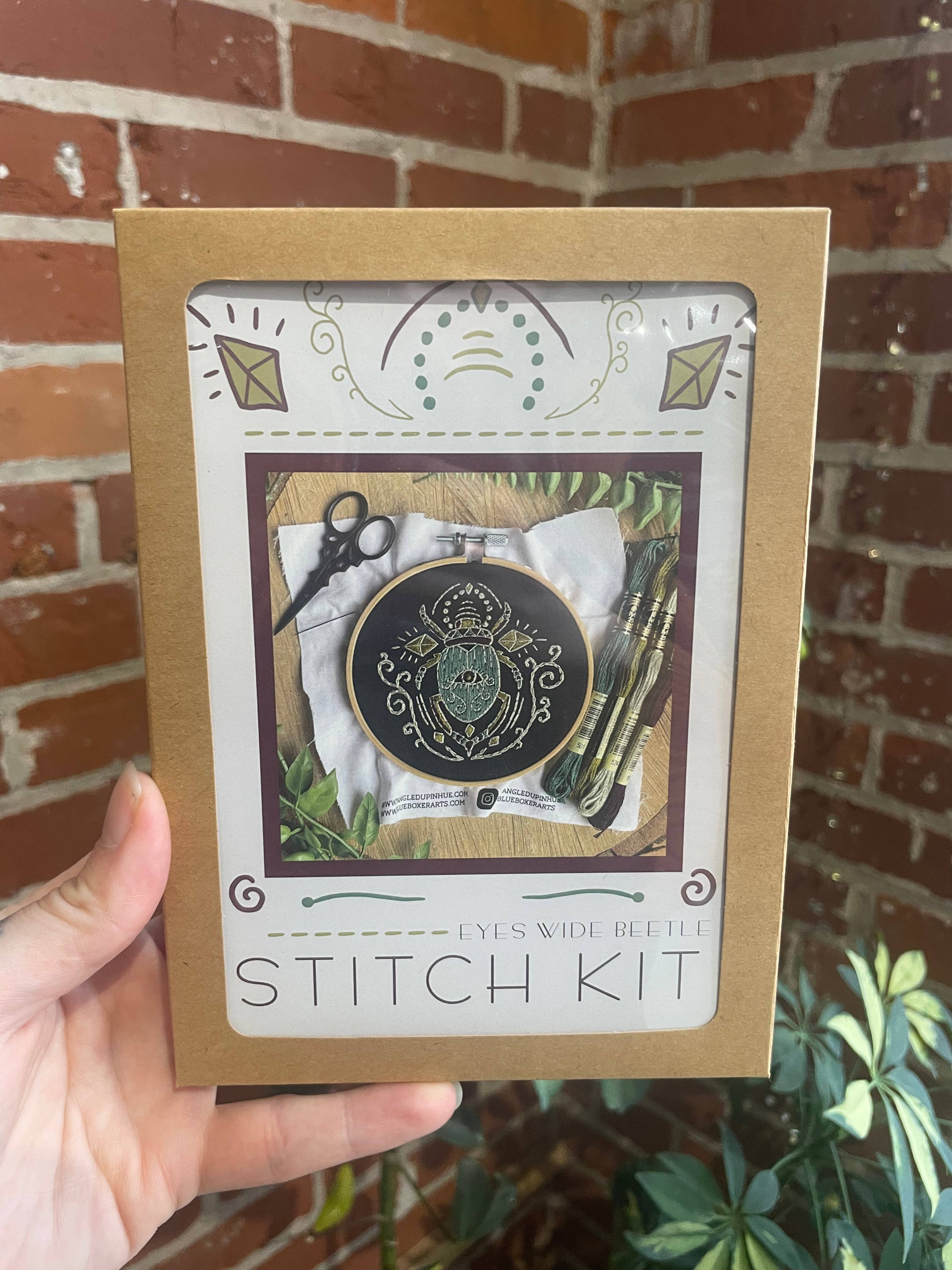 Eyes Wide Beetle Embroidery Kit